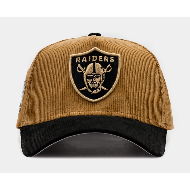 Exclusive Las Vegas Raiders Corduroy 9Forty Snapback Mens Hat (Brown/Black)