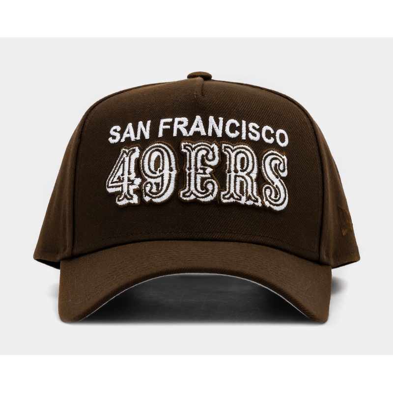 Exclusive San Francisco 49ers 9Forty Snapback Mens Hat (Brown/White)