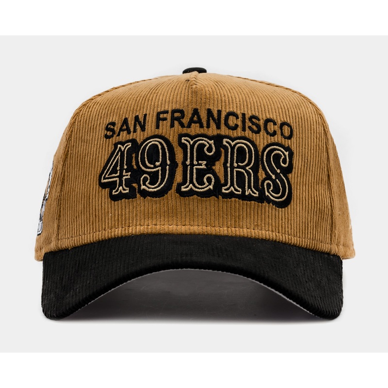 Exclusive San Francisco 49ers Corduroy 9Forty Snapback Mens Hat (Brown/Black)
