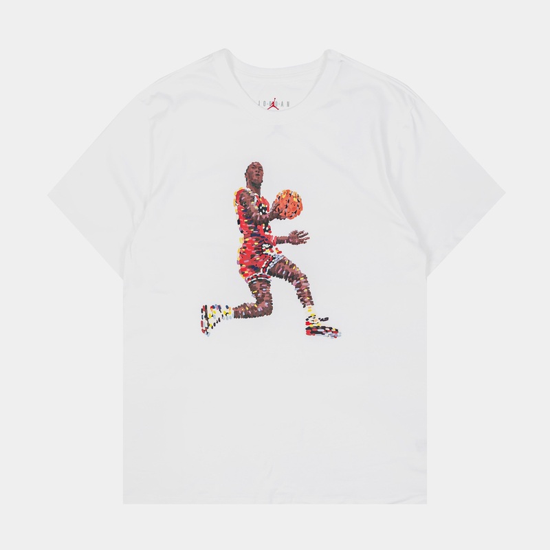 Flight Essentials Graphic Mens Short Sleeve Shirt (White/Red)