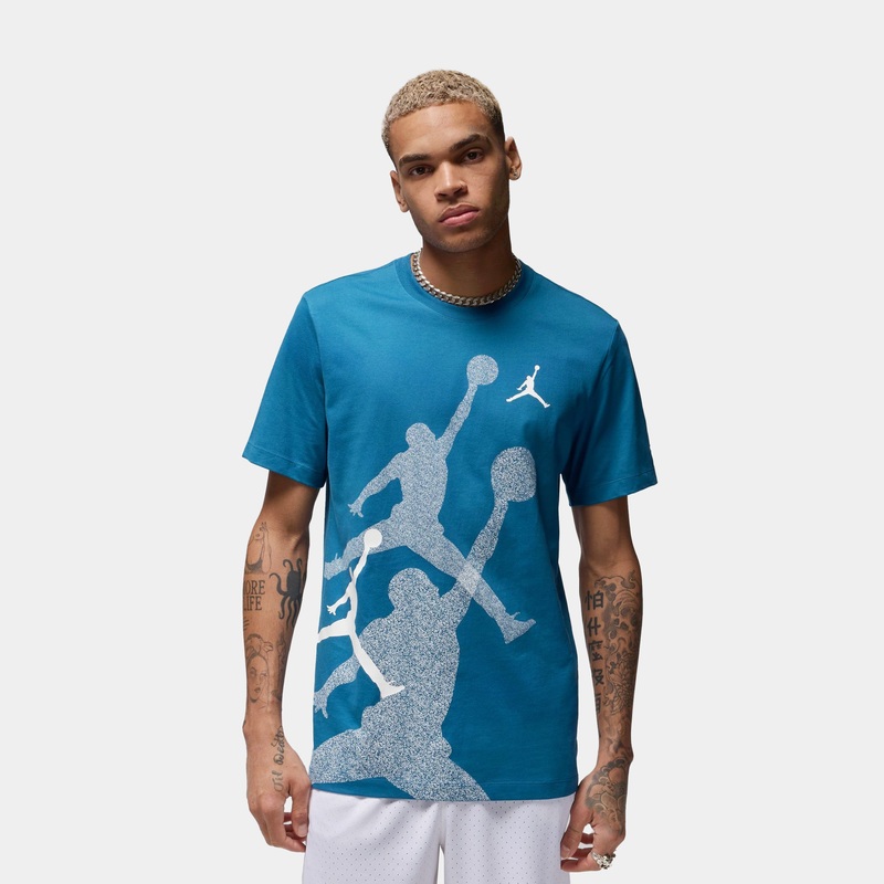 HBR Jordan Graphic Mens Short Sleeve Shirt (Blue)