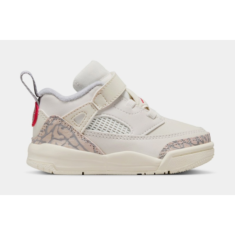 Spizike Low Infant Toddler Basketball Shoes (Sail/Coconut Milk/Sandstone/University Red)
