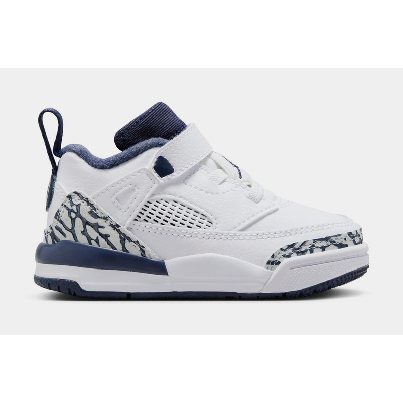 Spizike Low Infant Toddler Basketball Shoes (White/Obsidian/Pure Platinum)