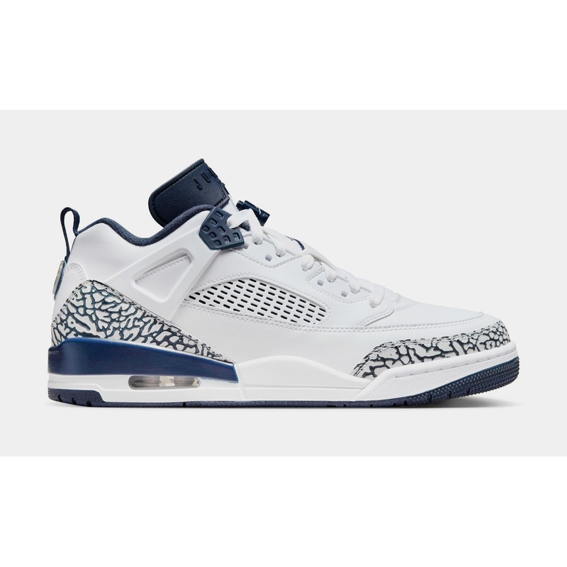 Spizike Low Mens Basketball Shoes (White/Obsidian/Pure Platinum)