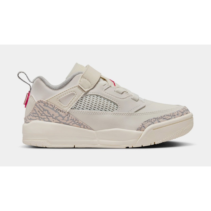Spizike Low Preschool Basketball Shoes (Sail/University Red/Coconut Milk)