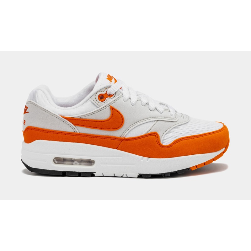 Air Max 1 ’87 Safety Orange Womens Lifestyle Shoes (Orange/Grey)