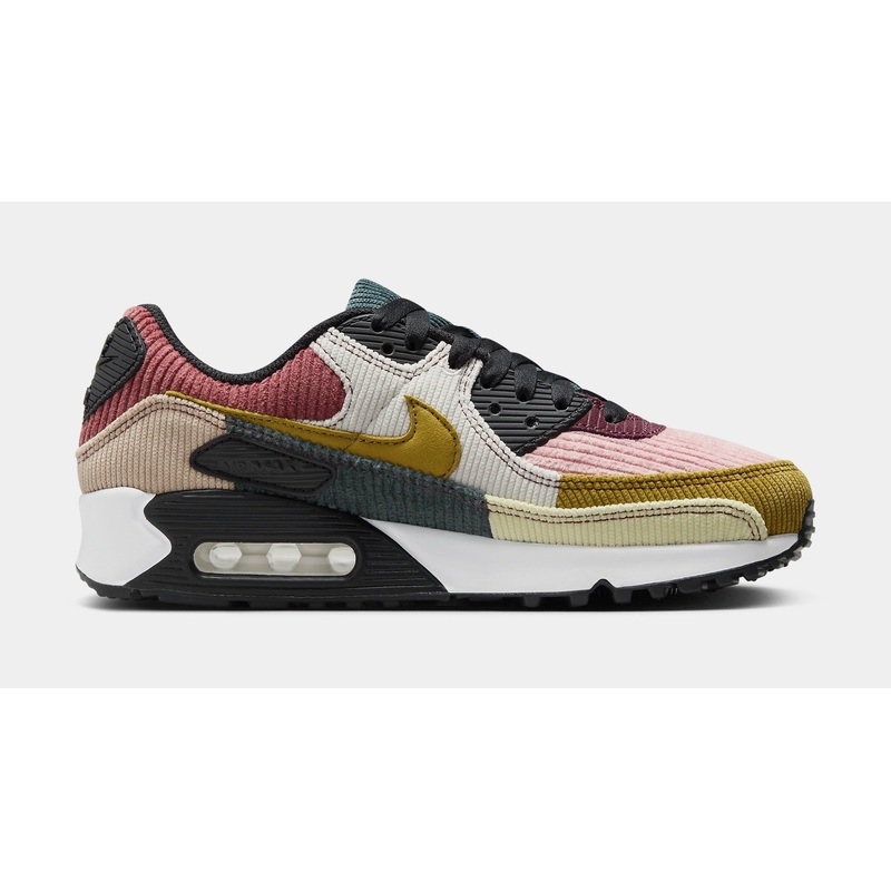 Air Max 90 Womens Running Shoes (Black/Bronzine/Red Stardust/Cedar)