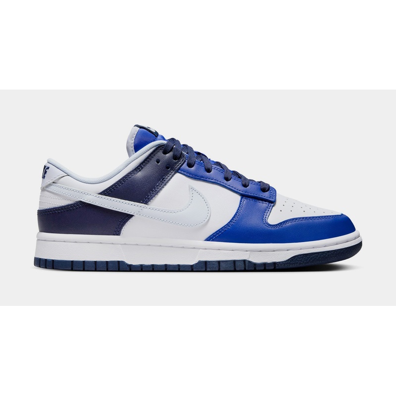 Dunk Low Game Royal Navy Mens Lifestyle Shoes (White/Football Grey/Game Royal/Midnight Navy)