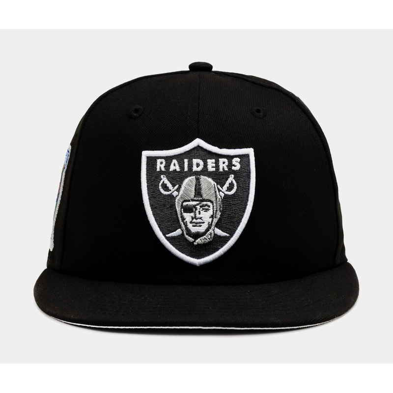 Exclusive Las Vegas Raiders 59Fifty Fitted Mens Hat (Black/White)