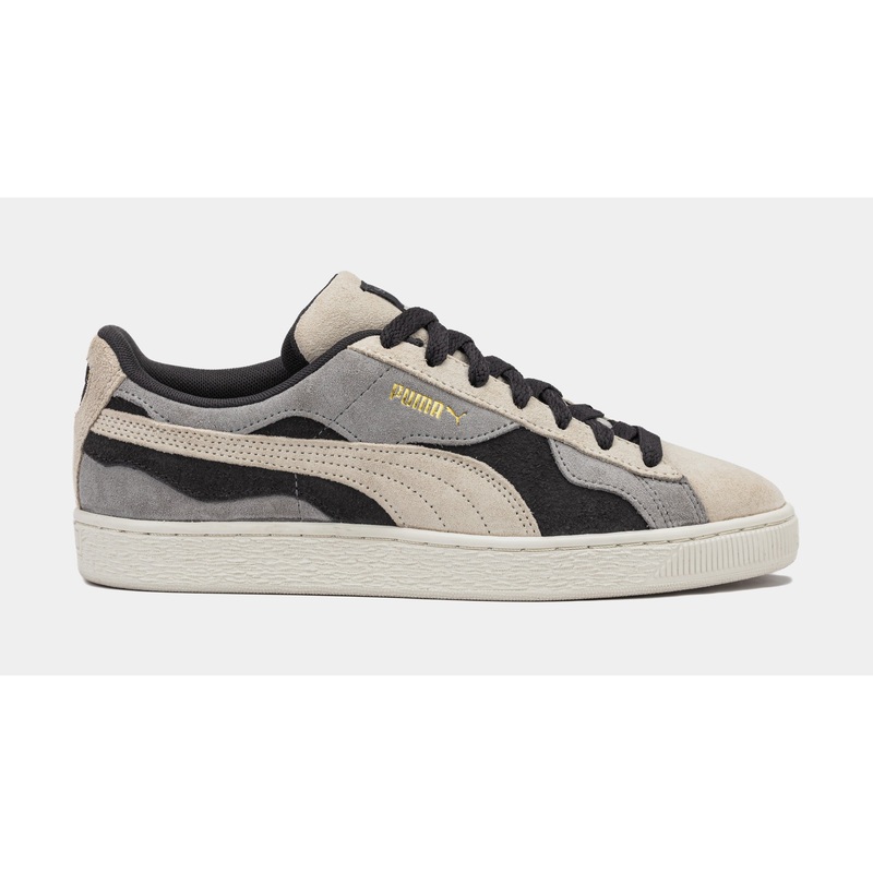 Exclusive Suede Camowave Mens Lifestyle Shoes (Grey/White)