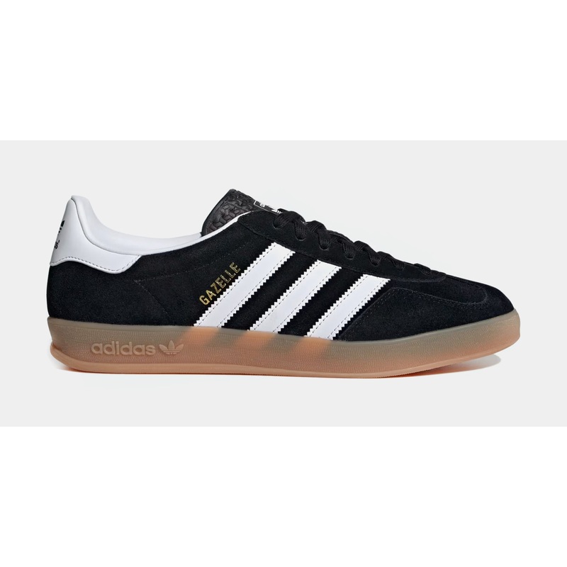 Gazelle Indoor Mens Lifestyle Shoes (Core Black/White/Gum)
