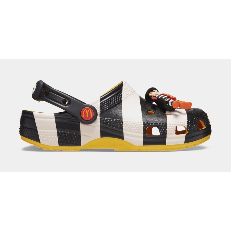 McDonalds Hamburglar Classic Clog Mens Sandals (Black/White)