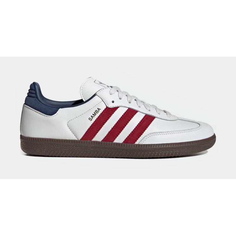 Samba OG Mens Lifestyle Shoes (White/Red/Blue)
