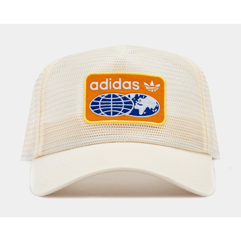 Worldwide Full Mesh Trucker Mens Hat (Beige/Orange)