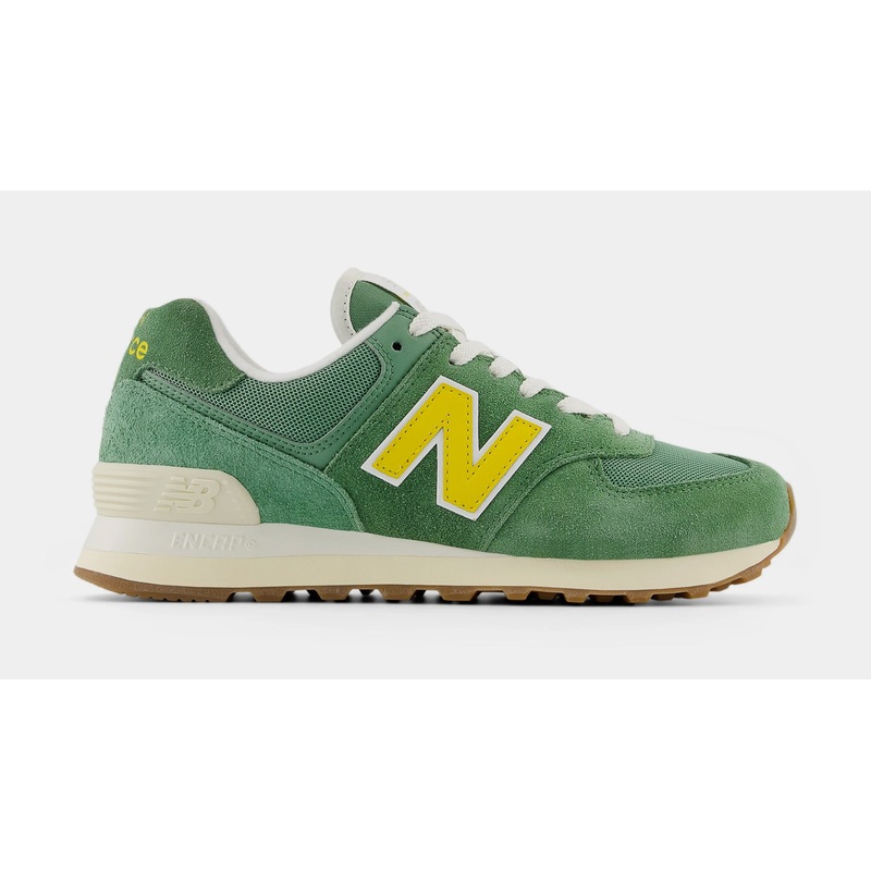 574 Womens Running Shoes (Mallard Green/Yellow)