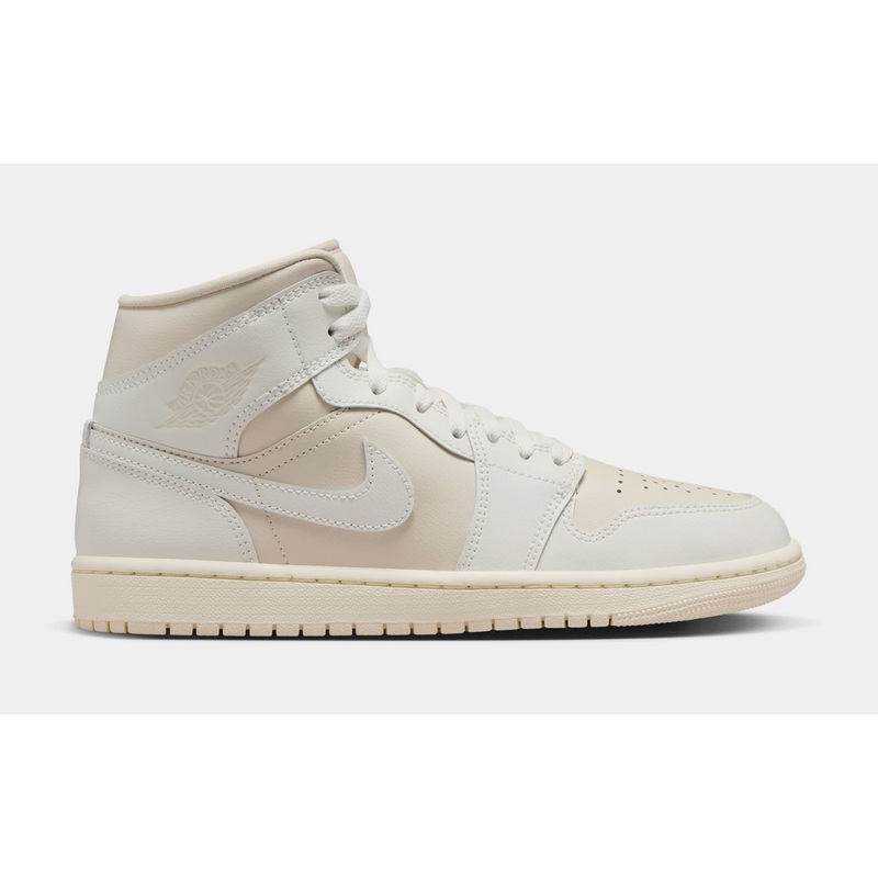 Air Jordan 1 Retro Mid Sail Womens Lifestyle Shoes (Legend Light Brown/Sail/Muslin)