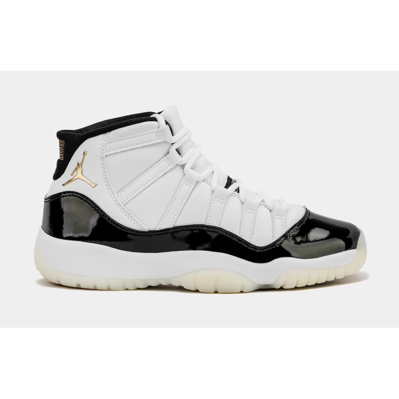 Air Jordan 11 Retro Gratitude Grade School Lifestyle Shoes (White/Metallic Gold/Black)