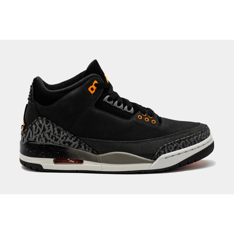 Air Jordan 3 Retro Fear Mens Lifestyle Shoes (Night Stadium/Total Orange)