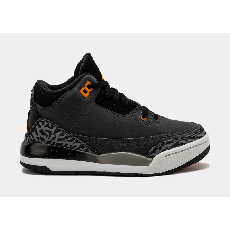 Air Jordan 3 Retro Fear Pack Preschool Lifestyle Shoes (Night Stadium/Total Orange)
