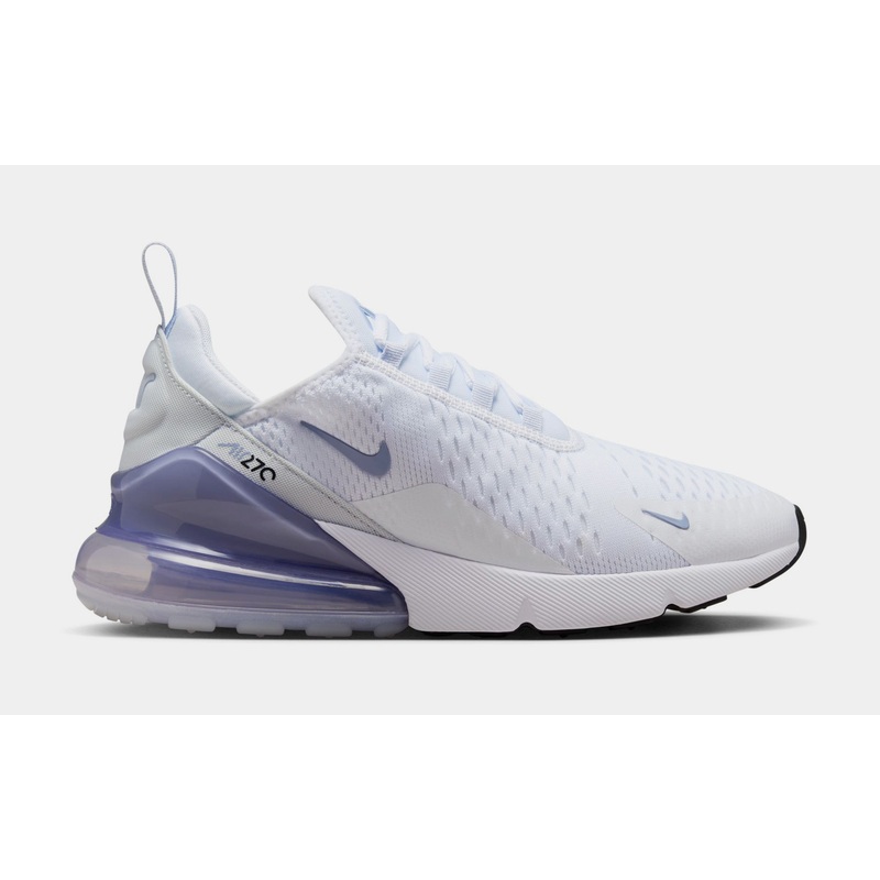 Air Max 270 Womens Lifestyle Shoes (White/Football Grey/White/Blue Whisper)