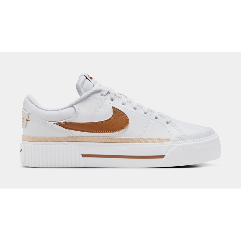 Court Legacy Lift Womens Lifestyle Shoes (White/British Tan/Sanddrift)