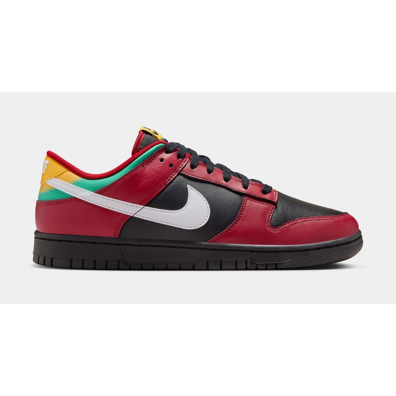 Dunk Low Biker Tattoos Mens Lifestyle Shoes (Black/White/Gym Red/University Gold/Atomic Teal)
