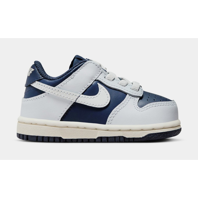 Dunk Low Infant Toddler Lifestyle Shoes (Football Grey/Summit White/Midnight Navy)