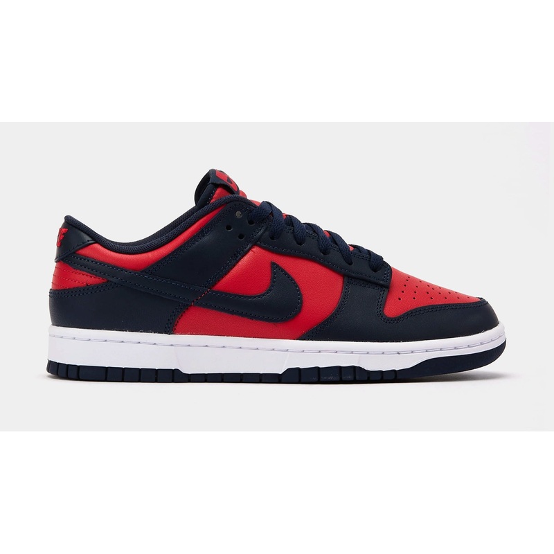 Dunk Low Retro Mens Lifestyle Shoes (University Red/Obsidian/White)