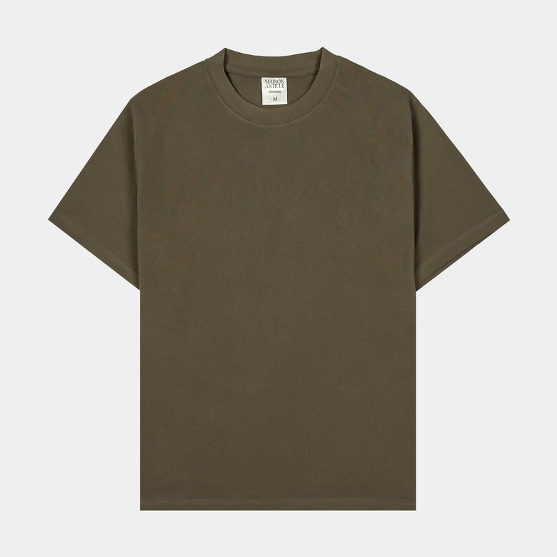 Solid Novelty Mens Short Sleeve Shirt (Dark Green)