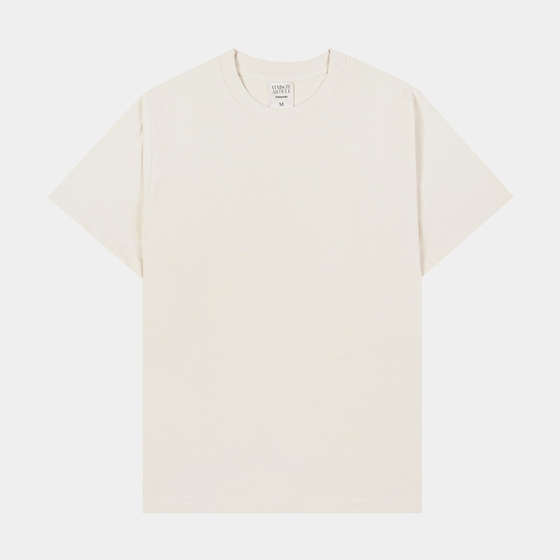 Solid Novelty Mens Short Sleeve Shirt (Off White)