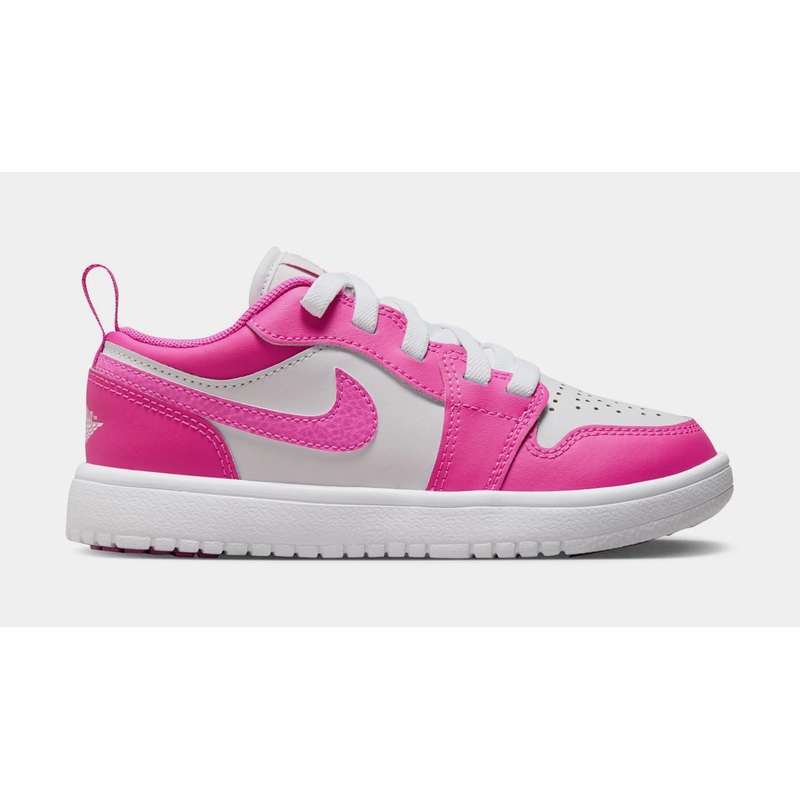 Air Jordan 1 Low Alt Fire Pink Preschool Lifestyle Shoes (Fire Pink/White/Iris Whisper)