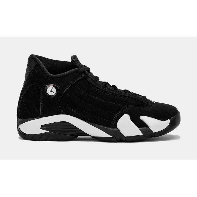 Air Jordan 14 Retro Black/White Mens Lifestyle Shoes (Black/White)