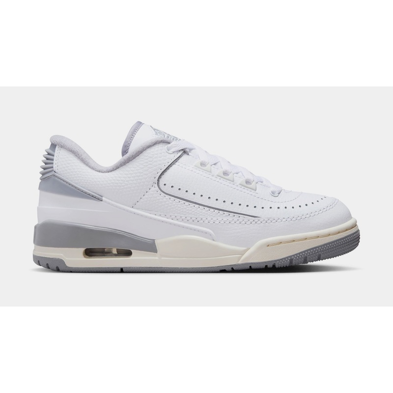 Air Jordan 2/3 Grade School Lifestyle Shoes (White/Cement Grey/Sail)