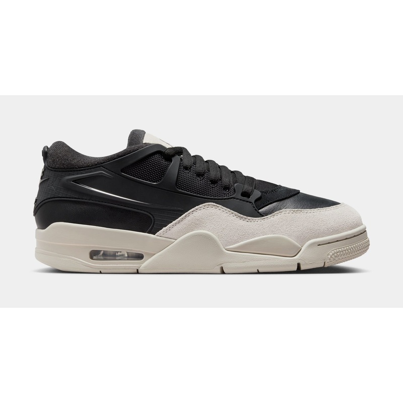 Air Jordan 4 RM Black Light Bone Mens Basketball Shoes (Black/Light Bone)