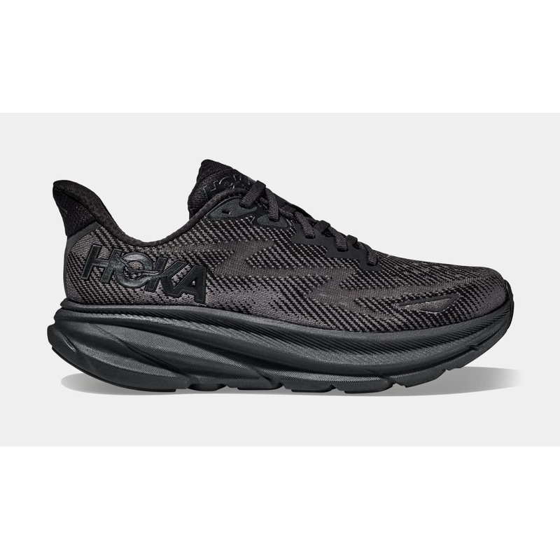 Clifton 9 Mens Running Shoes (Black)