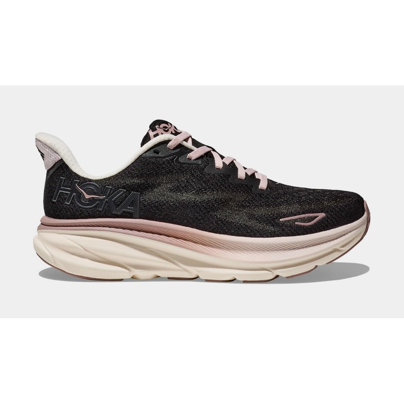 Clifton 9 Womens Running Shoes (Obsidian/Quartzite)