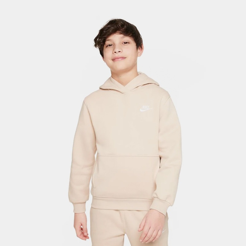 NSW Club Fleece Pullover Grade School Hoodie (Beige)