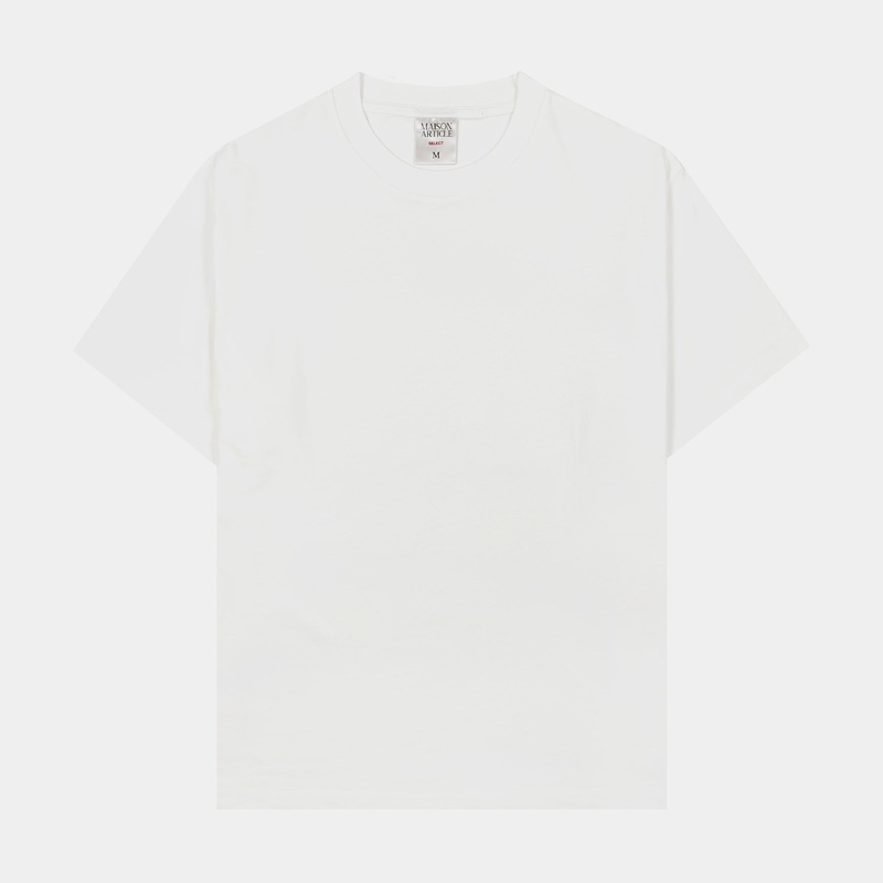 Solid Washed Out Mens Short Sleeve Shirt (Off White)