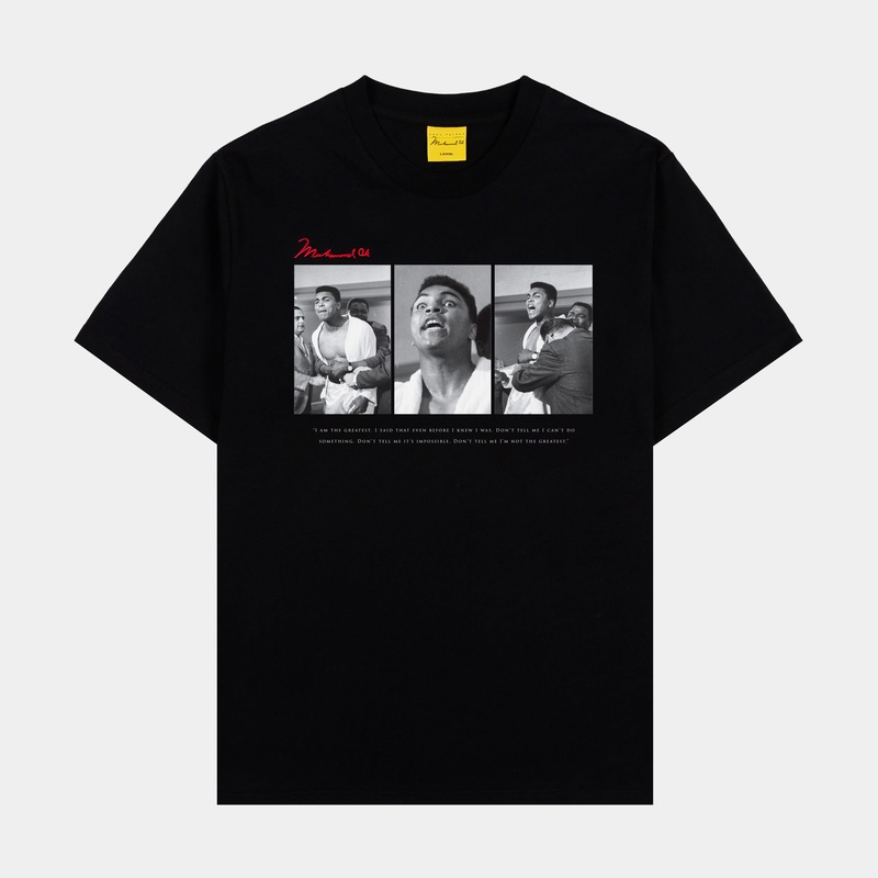 SP x Muhammad Ali Hold Me Back Mens Short Sleeve Shirt (Black/Red)