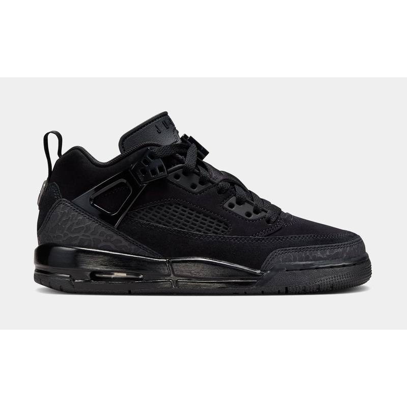 Spizike Low Grade School Basketball Shoes (Black)