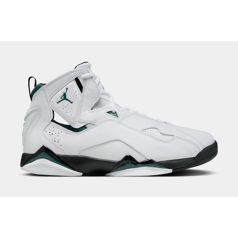 True Flight Mens Basketball Shoes (White/Black/Oxidized Green)