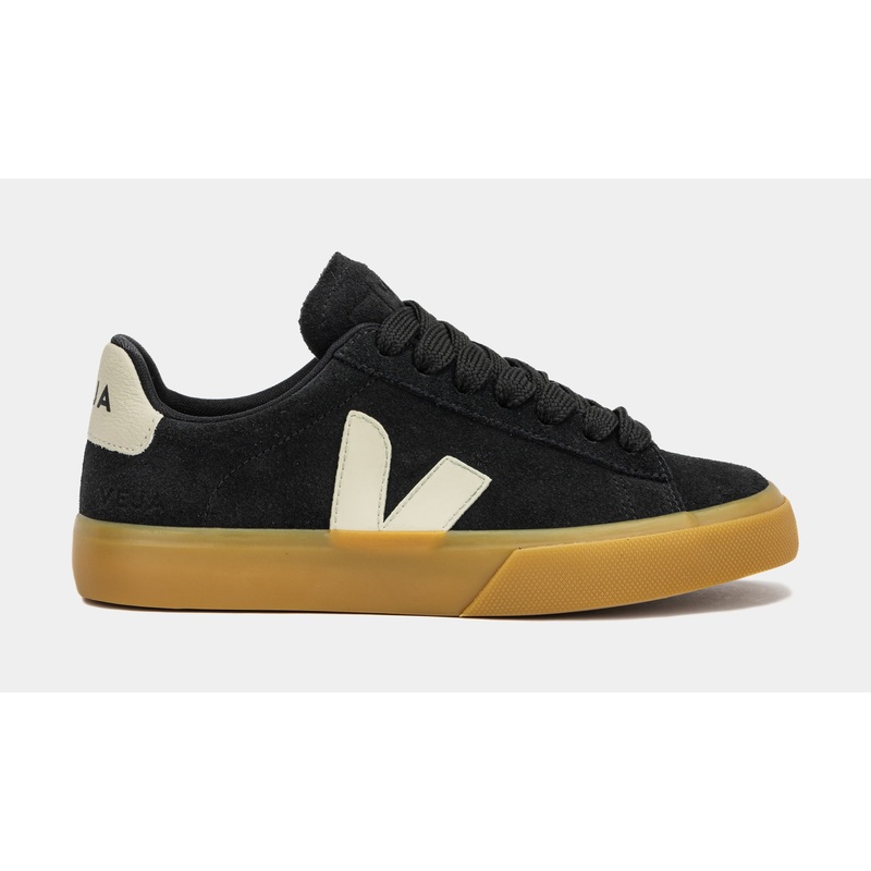 Campo Bold Suede Womens Lifestyle Shoes (Black/White/Gum)