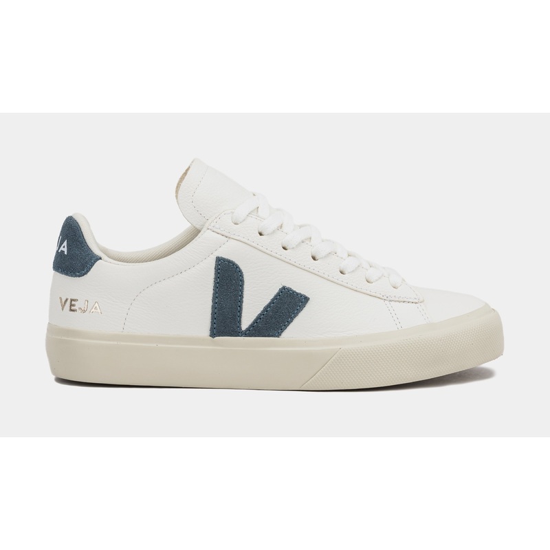 Campo Leather Womens Lifestyle Shoes (White/Blue)