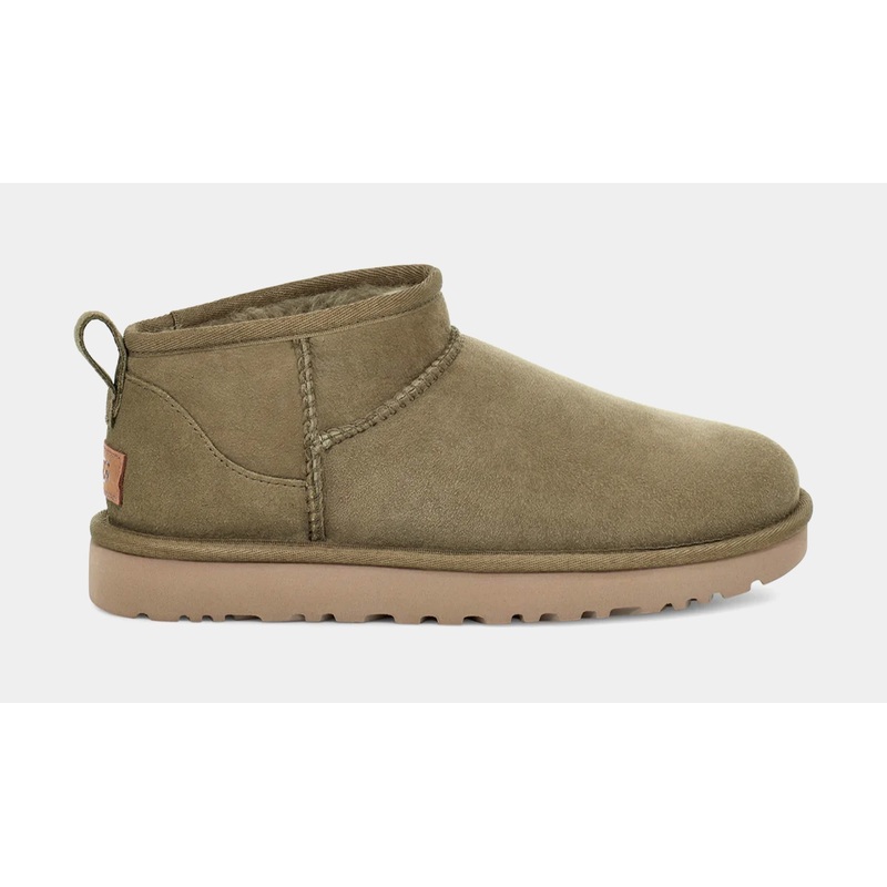 Classic Ultra Mini Womens Boots (Olive)