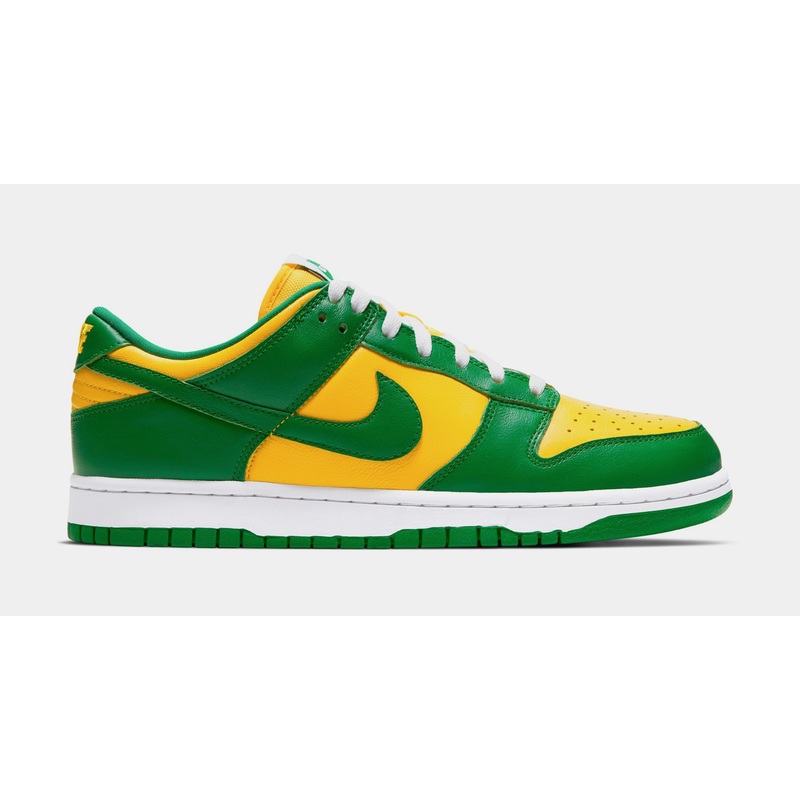Dunk Low Pine Green and Varsity Maize Mens Lifestyle Shoes (Varsity Maize/Pine Green/White)