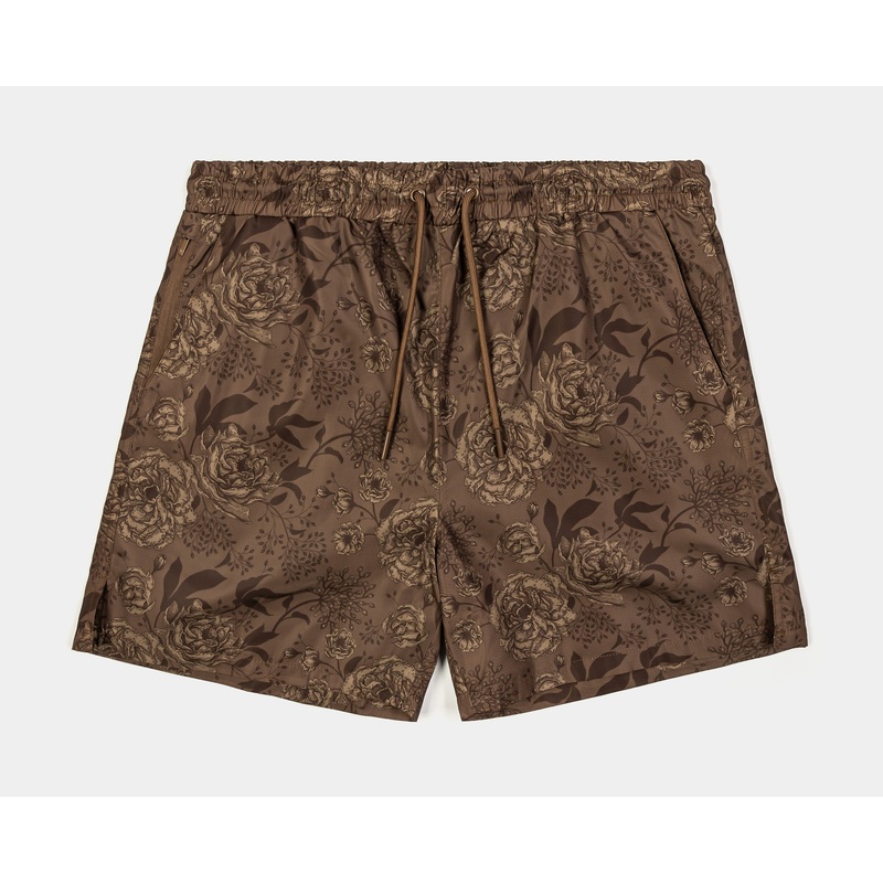 Floral Hybrid Mens Shorts (Brown)