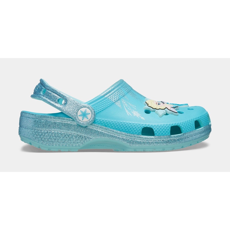 Frozen Elsa Classic Clog Infant Toddler Sandals (Blue/White)
