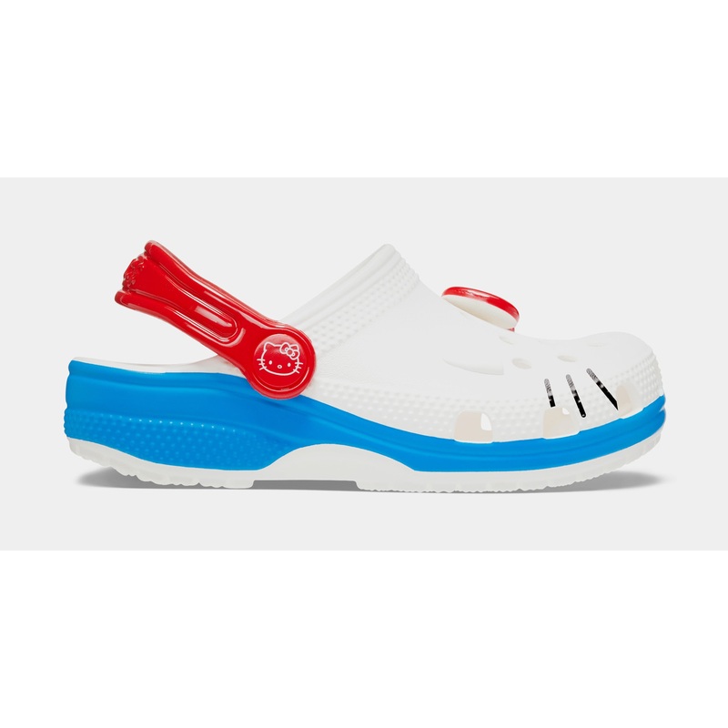 Hello Kitty Classic Clog Infant Toddler Sandals (White/Red) Free Shipping