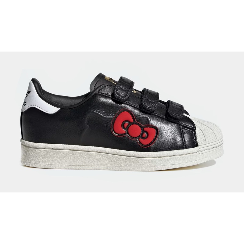 Hello Kitty Superstar Preschool Lifestyle Shoes (Black/White/Red)