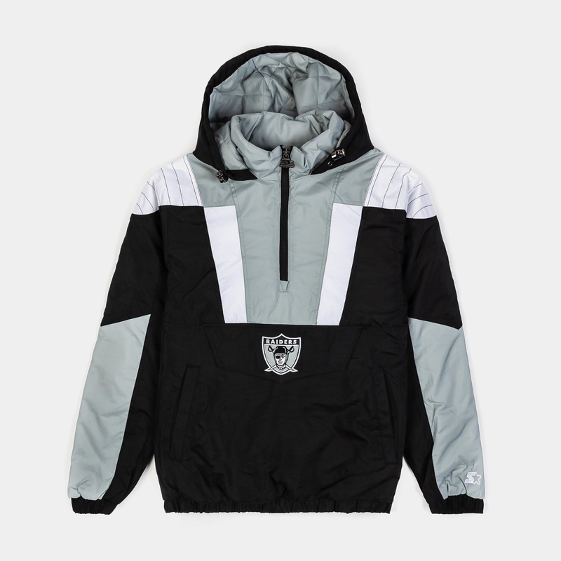 Las Vegas Raiders Pullover Mens Hoodie (Black/Grey)